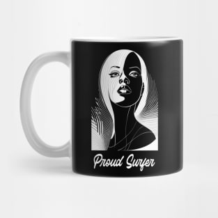 proud surfer, surf girl vibes, v1 Mug